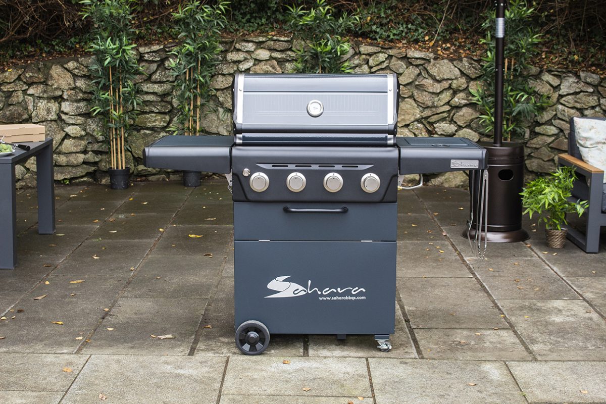Газовый гриль SAHARA X450 4 BURNER BBQ, серый